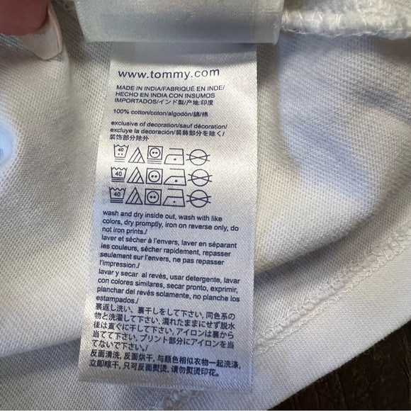 Tommy Hilfiger long sleeve cropper tee SZ XS - Picture 3 of 4